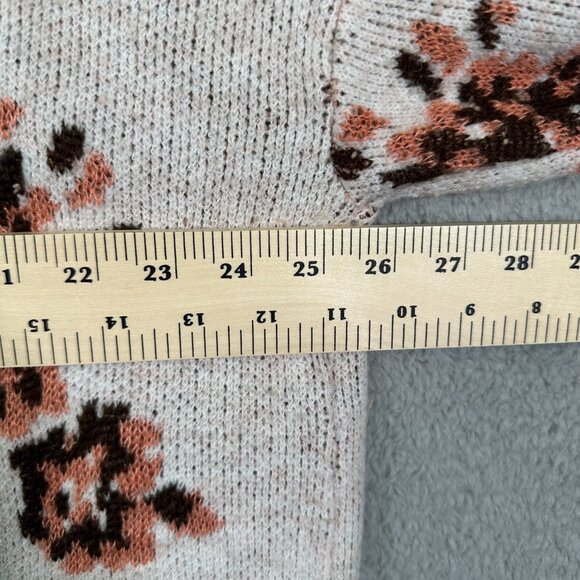 Knox Rose Women's Crewneck Sweater Floral Long Sleeve - Picture 10 of 13